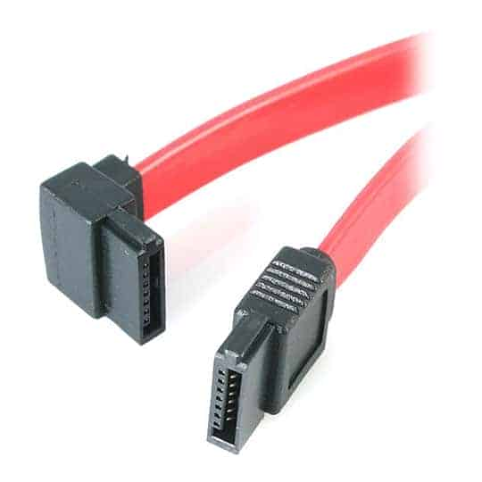 StarTech.com 45cm Right Angled SATA Extension Cable - Red